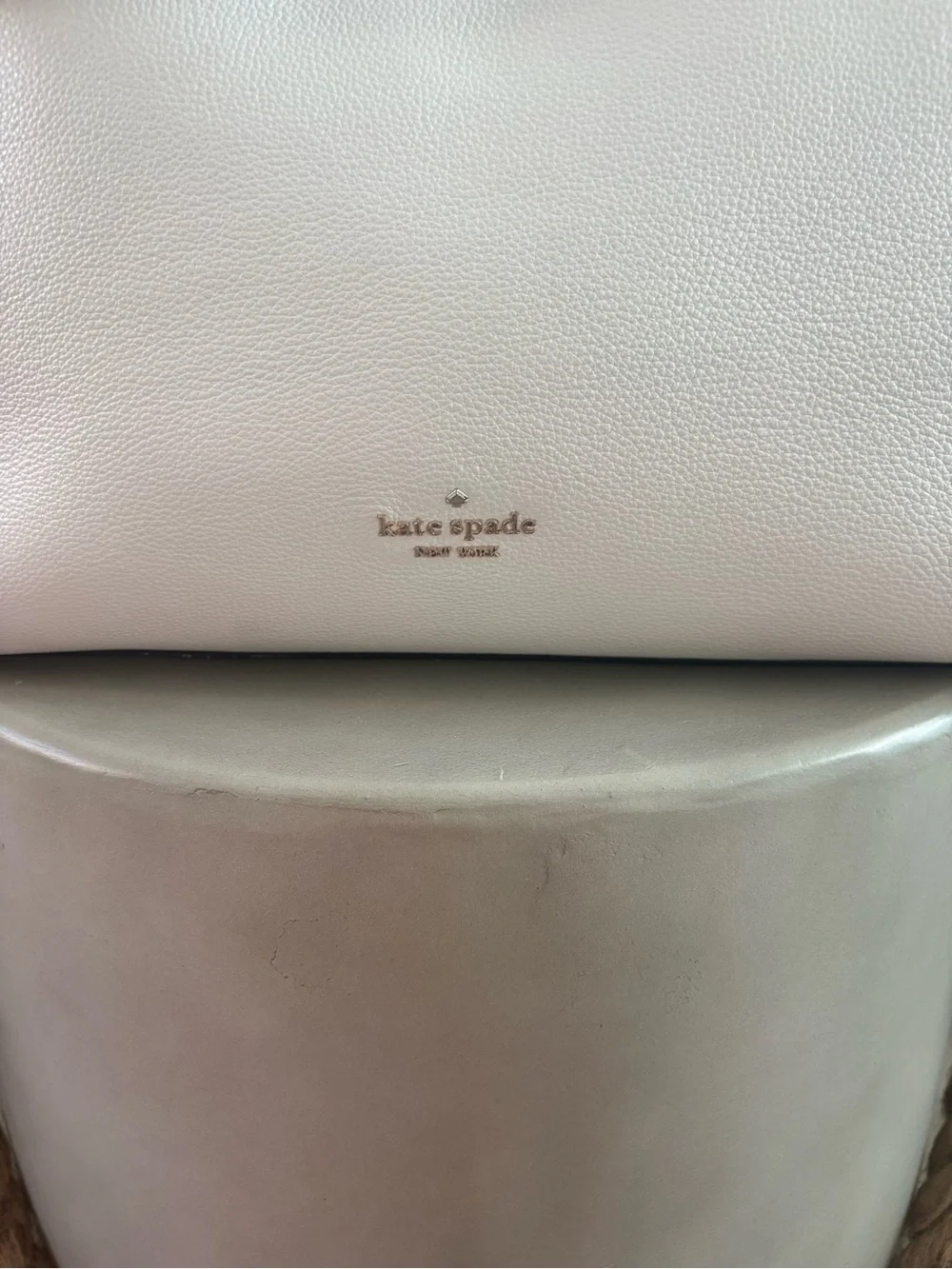 Kate Spade | Leila | Colorblock Shoulder Bag | White, Beige and Black | VGC